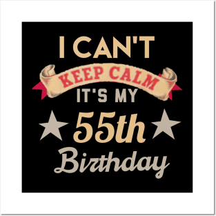 55th birthday gift Posters and Art